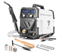 STAHLWERK Poste à souder combiné MIG MAG 200 ST PLUS - gaz de protection, IGBT inverter avec 200 A, dévidoir synergique, FLUX, Lift-TIG et MMA, fonction ARC