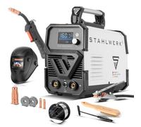 STAHLWERK Poste à souder FLUX 160 ST Digital avec équipement complet 160 A, dévidoir synergique, fonction Lift TIG et MMA pour le soudage sans gaz de protection