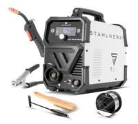 STAHLWERK Poste à souder FLUX 160 ST Digital - Poste à souder 3 en 1 fil fourré 160 A, FLUX, MMA/E-Hand et Lift-TIG (DC), onduleur combiné compact IGBT, soudage sans gaz de protection, écran numérique