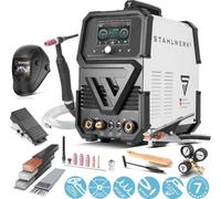 STAHLWERK Poste à souder sous protection gazeuse AC/DC TIG 200 Puls Pro Touch Equipement complet