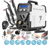 STAHLWERK Poste de soudage combiné CTM-416 PULS Pro équipement complet 6 en 1 160 A