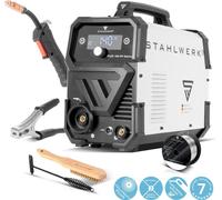 STAHLWERK Poste de soudage FLUX 140 ST Digital avec 140 A, dévidoir de fil synergique