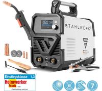 STAHLWERK Poste de soudage FLUX 160 ST Digital avec 160 A, dévidoir de fil synergique