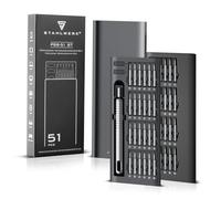 STAHLWERK PSS-51 ST Jeu de 51 tournevis de précision | Outil fin | Tournevis fin | Tournevis fin | Tournevis fin avec jeu d'embouts chrome-vanadium