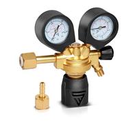 STAHLWERK Réducteur de pression ST-300 Pro - Jusqu'à 300 bar - En laiton de qualité supérieure - Conforme à la norme DIN EN ISO 2503 - Pour argon, CO2, Mix 18 et gaz de protection - Avec filetage