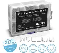 STAHLWERK Set d'agrafes pour appareils de soudage en plastique 1.200 agrafes Clous de soudage