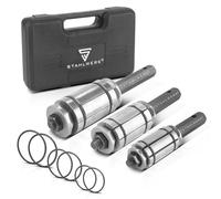 STAHLWERK Set d'évaseurs de tuyau 29-89 mm Ensemble de 3 pièces pour élargisseur de tuyau d'échappement | Expandeur de tuyau | Formeur de tuyau d'échappement | Éclisse de tuyau | Outil pour véhicules