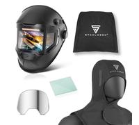 STAHLWERK Split Casque de soudage automatique 3 en 1 avec cagoule de soudure - Écran couleur LCD, champ de vision 180°, reproduction des couleurs vraies couleurs, mémoire de travail, obscurcissement