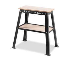 STAHLWERK Support universel pour machines UM-10 ST avec capacité de charge de 225 kg, 82 x 58 x 82 cm, table de machine réglable | Support de machine | Table de travail | Banc de travail | Table d
