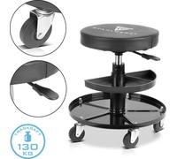 STAHLWERK Tabouret d'atelier WRH-295 ST avec capacité de charge de 130 kg Siège d'atelier