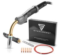 STAHLWERK Torche de soudage MIG MAG AK25/MB25 pour aluminium avec 3 mètres de flexible et âme en carbone ainsi