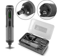STAHLWERK Visseuse sans fil ASK-36 ST Kit visseuse à tige, 25 pièces moteur 3,6 V 1300 mAh