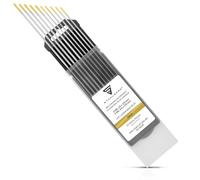 Stahlwerk WIG Wolfram Lot de 5 électrodes de soudure 1,6 & 2,4 x 175 mm WL15 sans Thorium - Aiguilles WIG universelles pour acier, acier inoxydable, aluminium, cuivre
