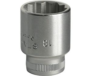 STAHLWILLE 02010018 - Boca de llave de vaso 3/8" Serie 45 18 mm peso 0,04 Kg.