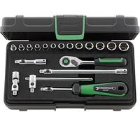 Stahlwille Jeu de clés à douille 40 1/4po. 20pcs.ouv. 3,5-14QR L. 230 mm CV STAHLWILLE Quantité:1