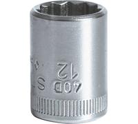 Stahlwille Douille 40 D 12 01030012 – 6 pans double 1/4 (6.3 mm)