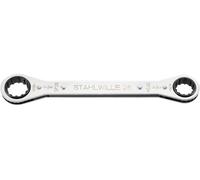 Stahlwille 41572428 25ASP 24 X 28 RATSCHENRINGSCHLUESSEL Jeu de clés à cliquet annulaires doubles Ouverture de clé (pouces)