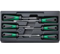 Stahlwille 4891 SATZ DRALL-SCHRAUBENDREHER M. DREIKOMPONENTENGRIFF Jeu de tournevis