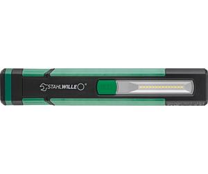 Stahlwille 77490019 Lampe à main à batterie LED 1000 lm, aimant de maintien, crochets rotatifs, durée d'éclairage de 7 heures