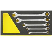 Stahlwille 96830650 TCS 17/5 Jeu de clés plates à cliquet annulaire Ouverture de clé (métrique) 8 - 19 mm