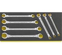 Stahlwille 96838758 TCS 24/7, 8X10-19X22 MM Jeu de clés à œil doubles Ouverture de clé (métrique) 8 - 22 mm