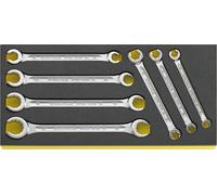 Stahlwille 96838758 TCS 24/7, 8X10-19X22 MM Jeu de clés à œil doubles Ouverture de clé (métrique) 8 - 22 mm