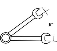 STAHLWILLE Clé à cliquet droite 22mm, longueur:144 mm, modèle:nv, contenance du jeu:nv, épaisseur de la mâchoire:4,7 mm, ouverture de clé:8 mm, épaisseur de la bague:7,4 mm