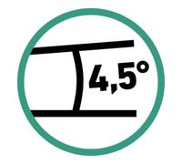 Stahlwille La clé à cliquet en acier 6,3 mm (1/4") Mini-QR à dents fines RSW.80 ° L.90 mm Quantité:1