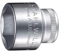 Stahlwille Lot de 10 douilles en acier haute performance 02110011 456, entraînement 3/8", taille 11 mm, longueur 27 mm