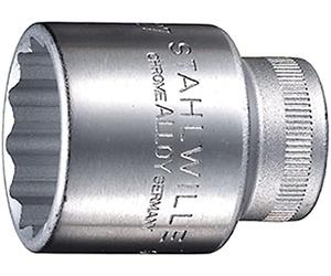 Stahlwille Stw50 a1116 entraînement 1/5,1 cm 11/40,6 cm Bi-hexagon Socket - Argent, argent, STW50A58