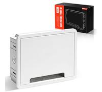 Staidkare Boîtier multimédia mural de 22,9 cm - Prise TV encastrée et boîtier réseau - Compatible avec les appareils de streaming et l'unité Samsung Connect - Compatible avec WiFi, kit de gestion de