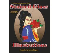 Stained Glass Illustrations: 48-Page Coloring Book in Greyscale Grown-Up Style. The theme for this book is about coloring stain glass with cute images to color.