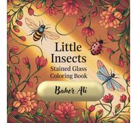 Stained Glass Insect Coloring Book - Easy & Fun for Kids: A. 53 Single-Sided Pages of Simple Designs for Ages 4-10 - Black & White Format