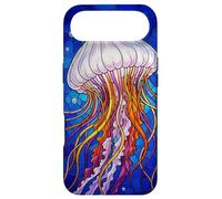 Stained Glass Jellyfish Mosaic Art Ocean Creature Coque pour iPhone Air