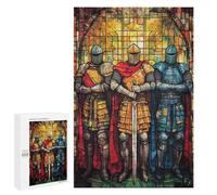 Stained Glass Knights Armor Puzzle 1000 Pièces Educa Jouet en Bois Cadeau Unique Décoration Intérieure Jeu Éducatif Challenge Toy Adultes Et Enfants À Partir De 14 Ans 1000 PCS