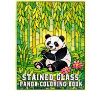 Stained Glass Panda Coloring Book for Adults: Intricate Panda Designs for Relaxation, Mindfulness, and Creative Stress Relief