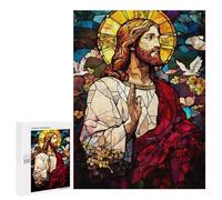 Stained Glass Religious Art Puzzle 1000 Pièces Educa Jouet en Bois Cadeau Unique Décoration Intérieure Jeu Éducatif Challenge Toy Adultes Et Enfants À Partir De 14 Ans 500 PCS