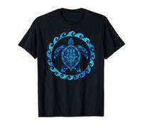 Stained Glass Tortue De Mer Hawaïenne Maori T-Shirt