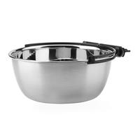 Stainl Steel Ing Pet Food and Bowl pour Chiens et Chats - Facile à Concevoir (Moyen pour <30 kg Chien 185x120x65mm)