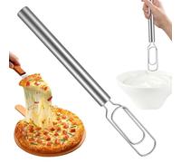 Stainless Blending Wand - Hand Mixer Whisk for Baking | 30x3.7cm Steel Dough Tool, Kitchen, Cake, Bread, Chocolate Food Cooking Accessory for Home, Restaurant, Bakery, Chef