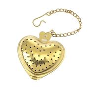 Stainless Creative Tea Infuser Metal Heart Shape Reusable Tea Coffee Filter Strainer Teapot Accessory Kitchen Gadget Too Aspirateur Copeaux Cyclonique (D, One Size)