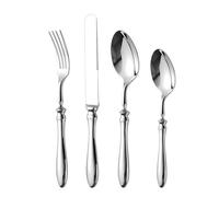 Stainless Cutlery Set - Kitchen Dining Utensils, Fork Spoon Knife, Heavy Duty Table Service Set | Outdoor Wedding Picnic Dining Kit, Camping Portable Use Stainless Steel Cutlery Sets Designed
