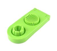 Stainless Egg Cutter Slicer - 2 En 1 Hand Tool, Chopper for Hard Boiled Eggs | Fruit Salad Mushroom Cutting, Strawberry Cherry Tomato Prep, Breakfast Meal Preparation, Home Kitchen Apartment Use