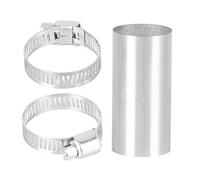 Stainless Exhaust Clamp - Joint Band Pipe System, Secure Connection Fastening Accessory, Easy Install Sealing Component for Home Restaurant Shop Exhaust Assembly Use | Mechanical Fitting