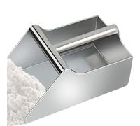 Stainless Food Shovel -25x14.5x12cm Food Scoop Shovel, Multipurpose Popcorn Scoop Dog Food Scoop | Comfortable Handle Ice Shovel Scoop Stylish For Ice Maker Ice Bucket Kitchen Freezer Bar