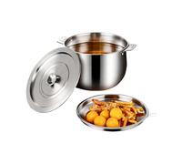 Stainless Grease Container, Kitchen Oil Storage Pot, 2l Metal Grease Keeper with Strainer Filter, Fine Mesh Steel Separator, Cooking Can with Classic Style, Bacon Drippings for Frying Prep