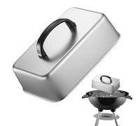 Stainless Griddle Basting Cover | Square Stainless Steel Burger Cover