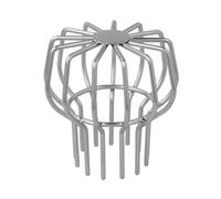 Stainless Gutter Guards,Round Roof Drain Drainage Ditch Anti-Blocking Cap Mesh Cover Leaf Strainer Gutter Sieve Down Pipe Covers (75mm)