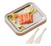 Stainless Ice Cream Roller - Yogourt Stir Fry Tray Maker, Home Ice Cream Roller for Cafe Restaurant Food Truck Bakers Dessert Enthusiasts Beginners | Dessert Business, Mall Kiosk Equipment