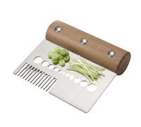 Stainless Leaf Stripper, Vegetable Processing Tool, Multi Hole Stripping Gadget, Fast Leaf Removal Cutter Device, Stripper with Efficient Design Style, Kitchen Use for Parsley Rosemary